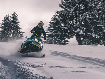 Snowmobiling